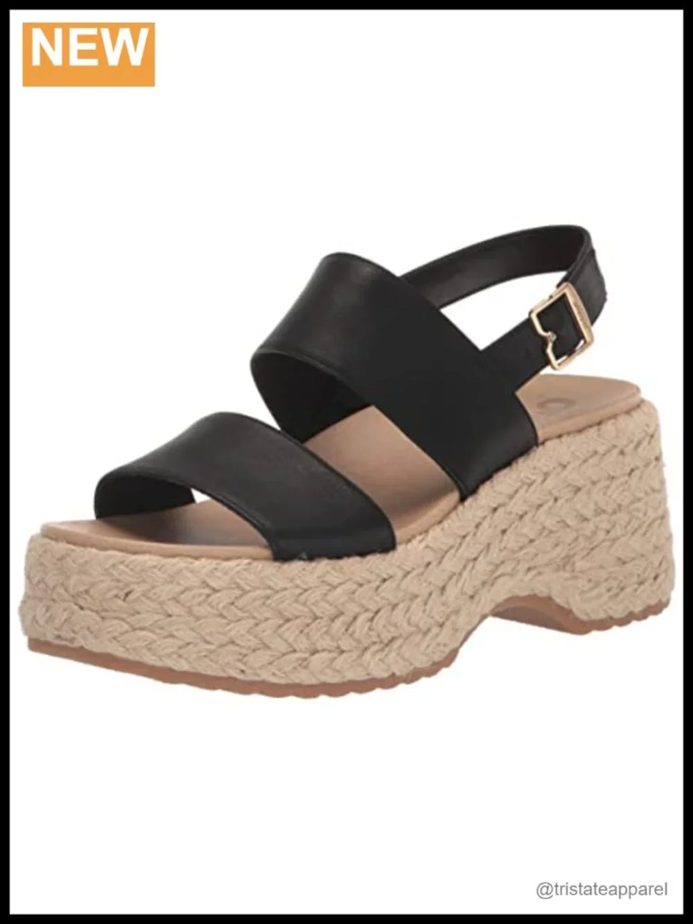 Dr Scholls Womens Delaney Espadrille Wedge Sandal Faux Leather Platform
